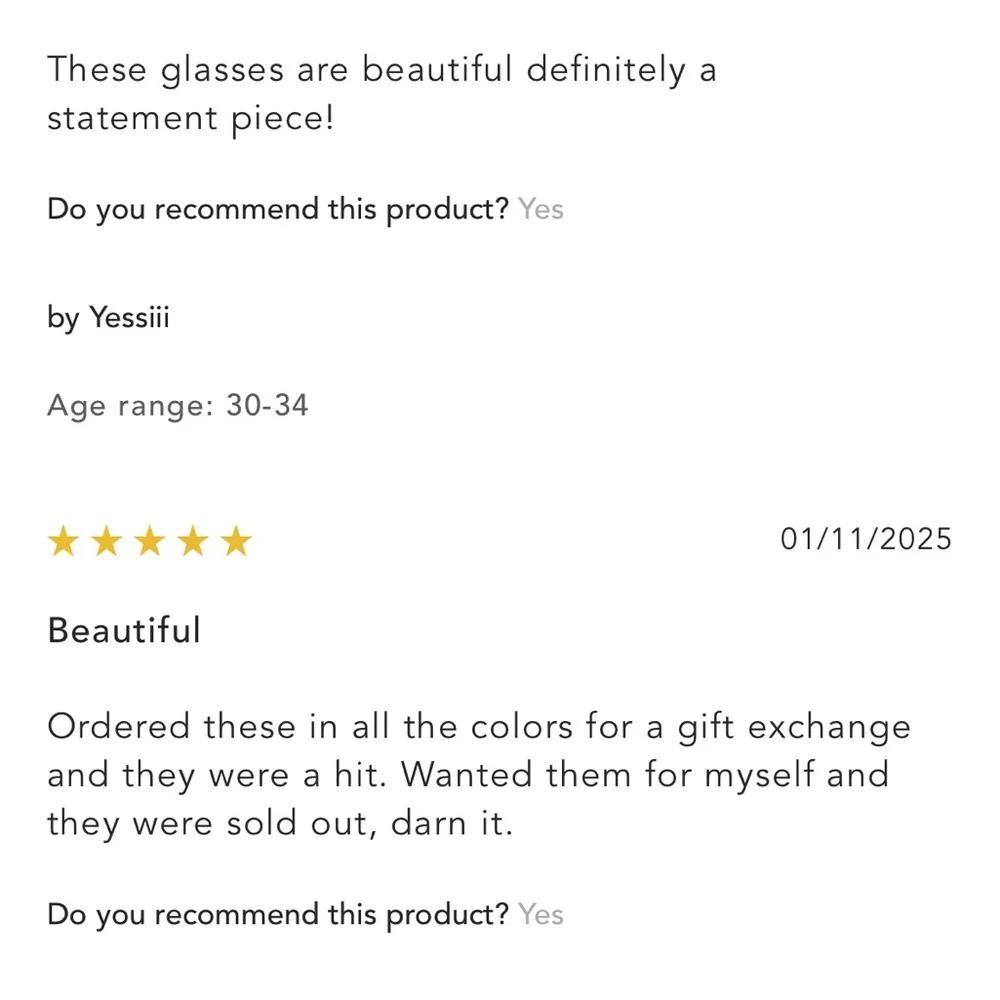 Gemmie Cut Glass Blue and Green Goblet set of 4